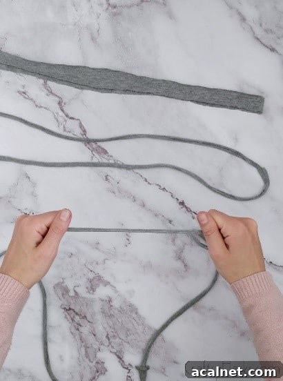 stretching the shirt loops