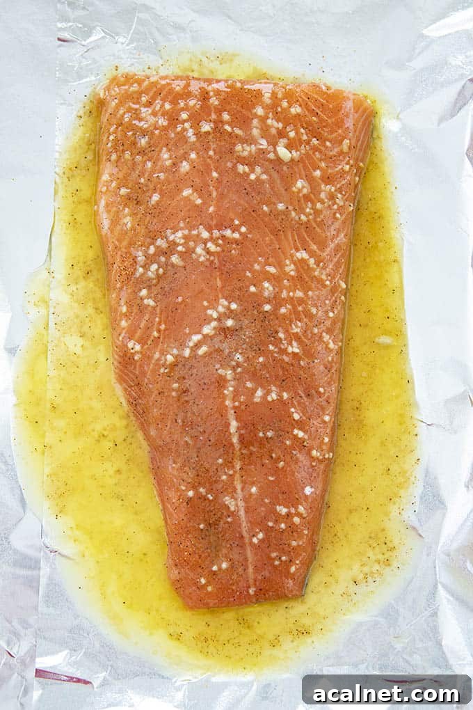 how to make baked salmon in foil 