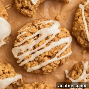 Cinnamon breakfast cookies on parchment.
