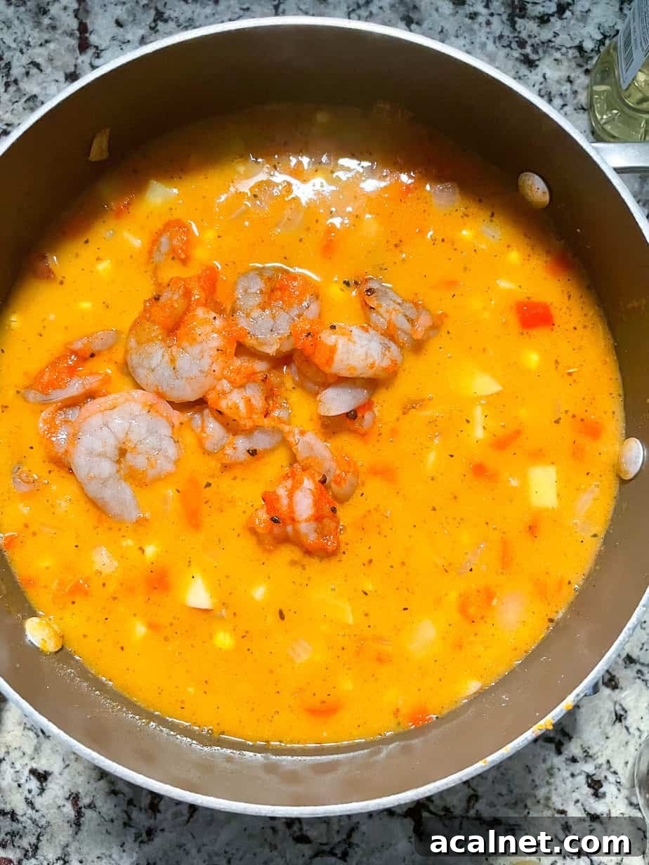 Creamy Cajun Shrimp and Sweet Corn Chowder Recipe 9 img 7124 8