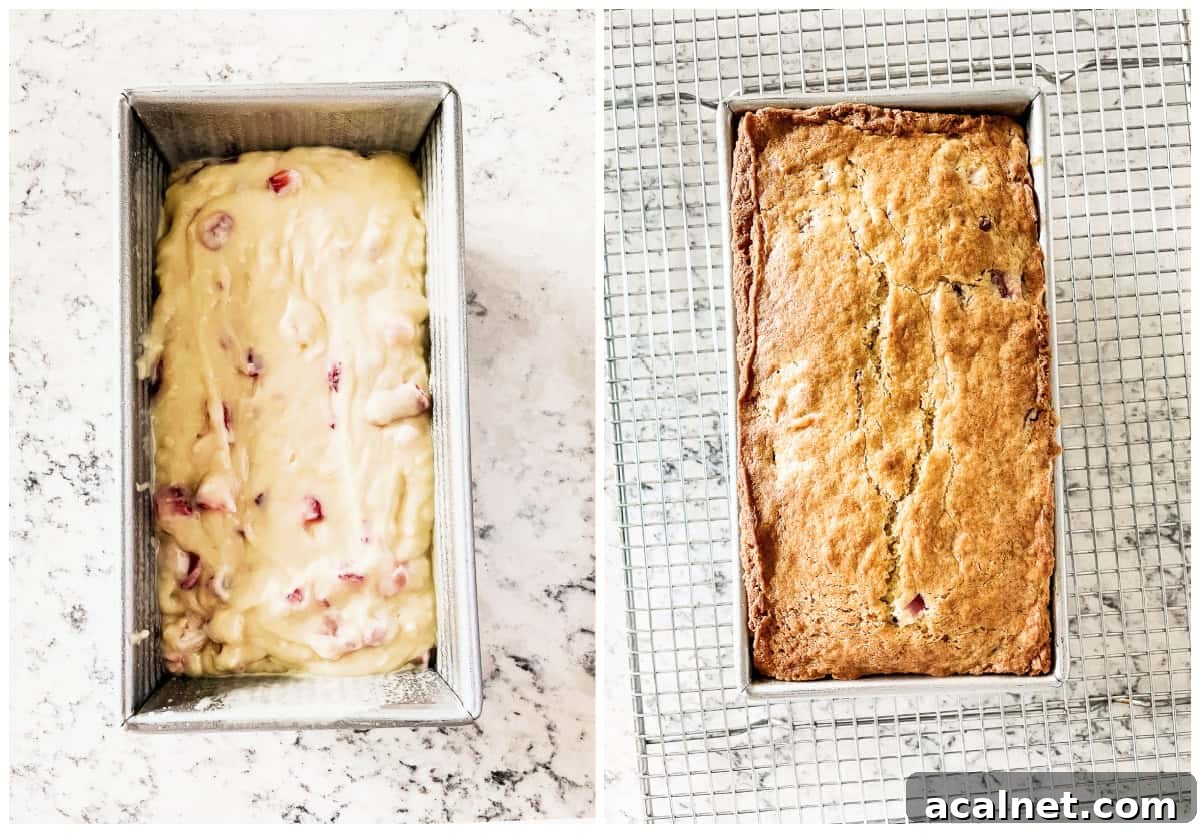 baking strawberry bread