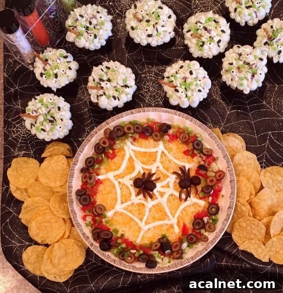 Spooky Halloween Seven Layer Dip