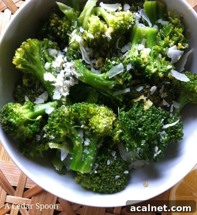Lemon Parmesan Broccoli - simple and delicious