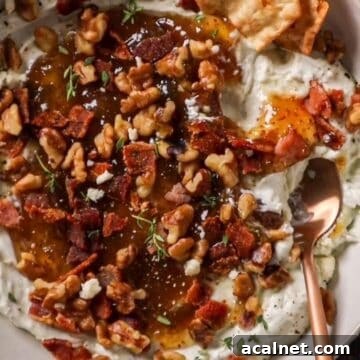 Whipped Blue Cheese Dip with Bacon, Fig Jam & Toasted Walnuts 7 Decadent Whipped Blue Cheese Dip with Bacon, Fig Jam, & Toasted Walnuts