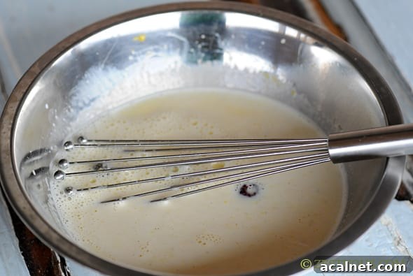 tempering the anglaise