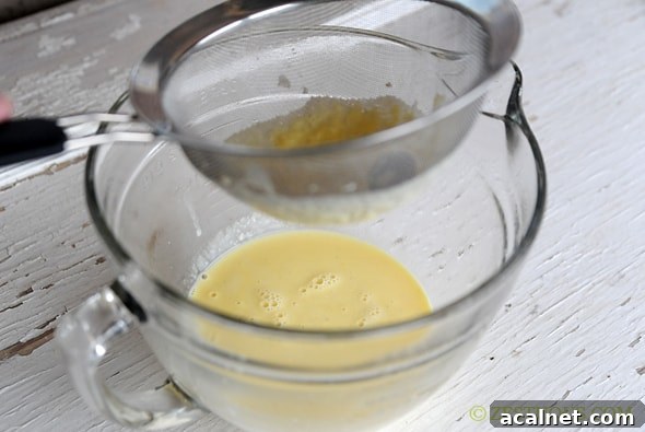 straining the anglaise