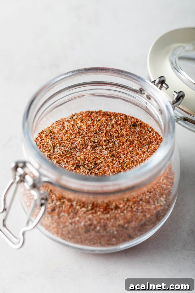 Blackened Baked Salmon with Creamy Cheddar Grits 5 homemade blackening seasoning in a jar