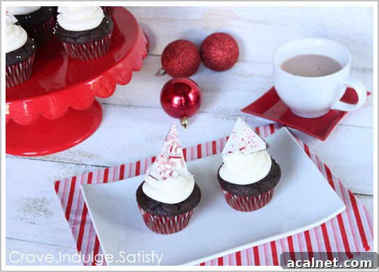 Peppermint Hot Chocolate Cupcakes Recipe