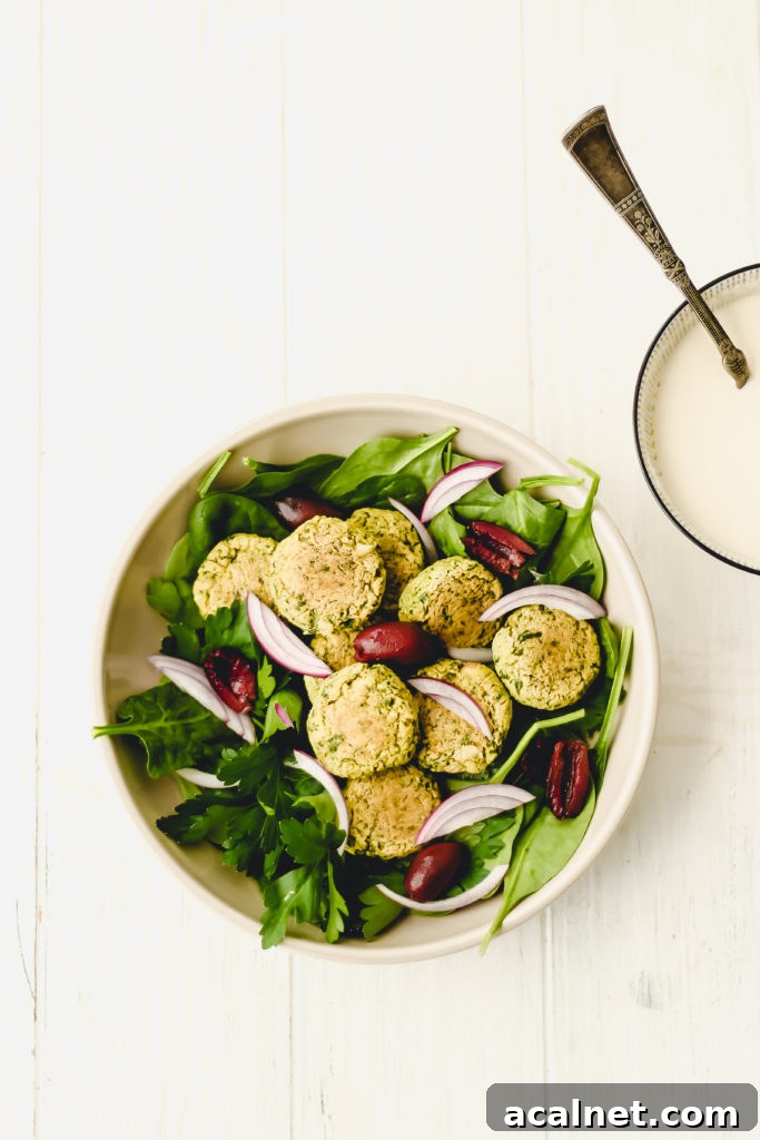 Easy Baked Falafel with Tahini Sauce Gluten Free + Vegan
