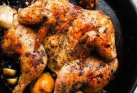 Garlic and Herb Roasted Chicken Recipe for Crispy Golden Skin