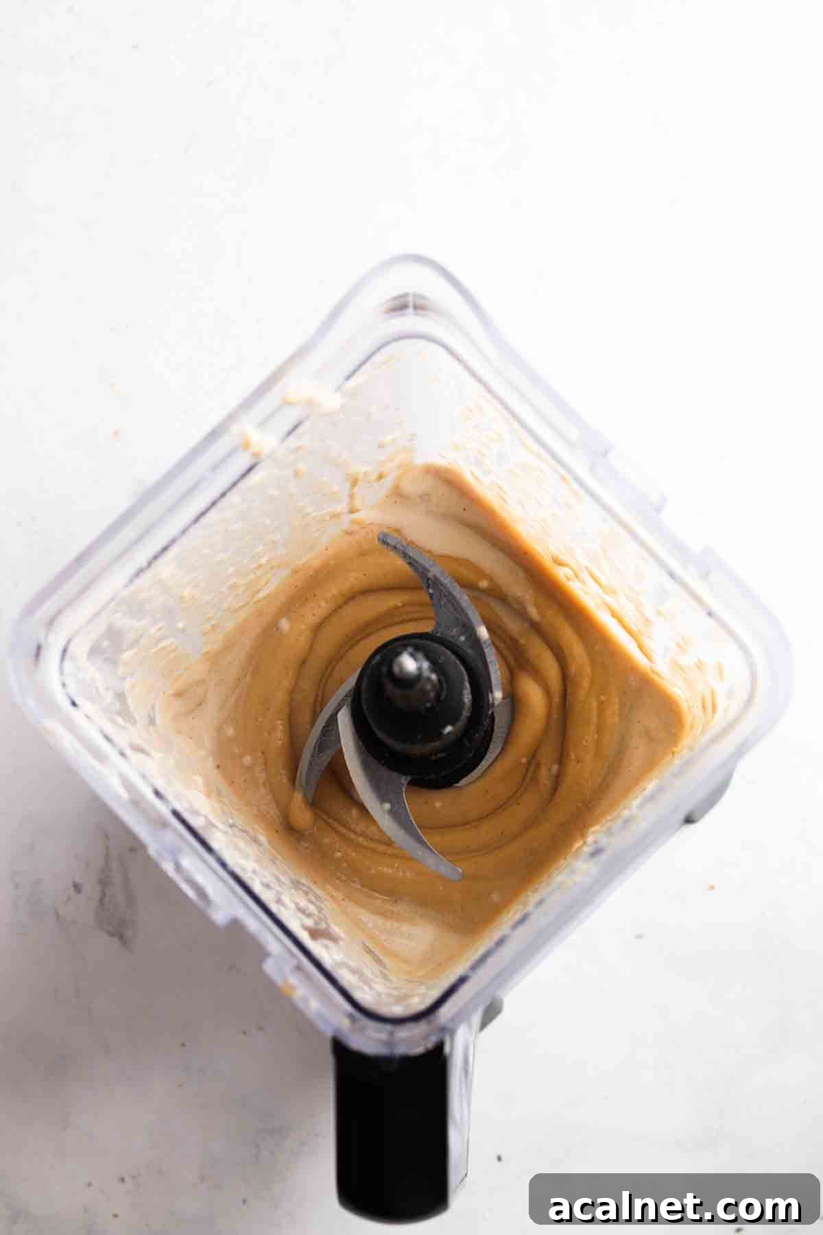 Blended peanut butter cashew cream.