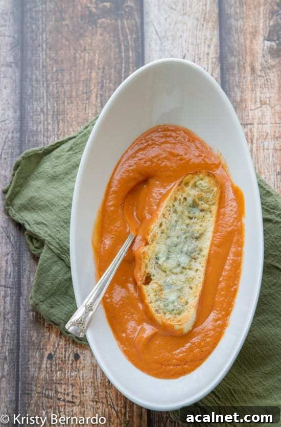 Creamy Tomato Soup with Gorgonzola Croutons Recipe 2 vitamix tomato soup with gorgonzola croutons (includes traditional version, too}!
