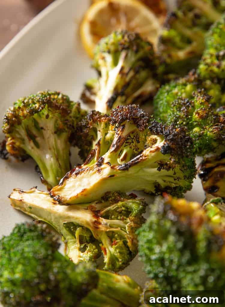 healthy grilled broccoli