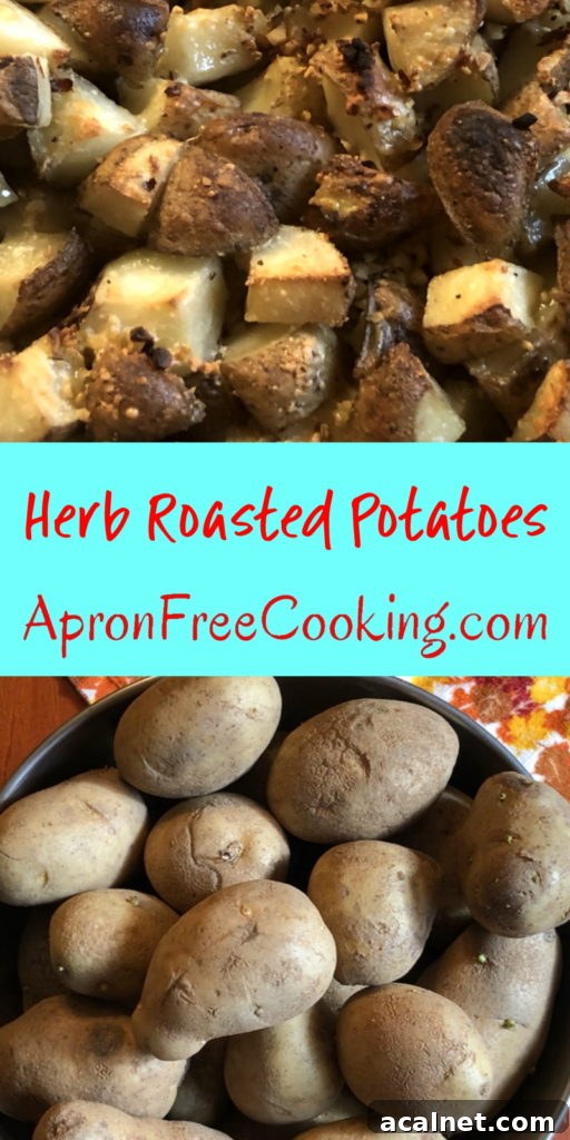 Herb Roasted Potatoes recipe Pin
