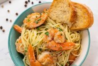 Garlic Lemon Shrimp Scampi with Angel Hair Pasta