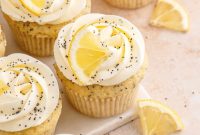 Zesty Lemon Poppy Seed Cupcakes with Citrus Glaze