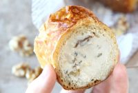 Maple Walnut and Vegan Cream Cheese Stuffed Baguette