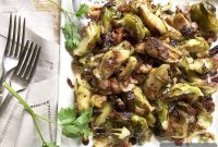 Balsamic Roasted Brussels Sprouts with Crispy Bacon