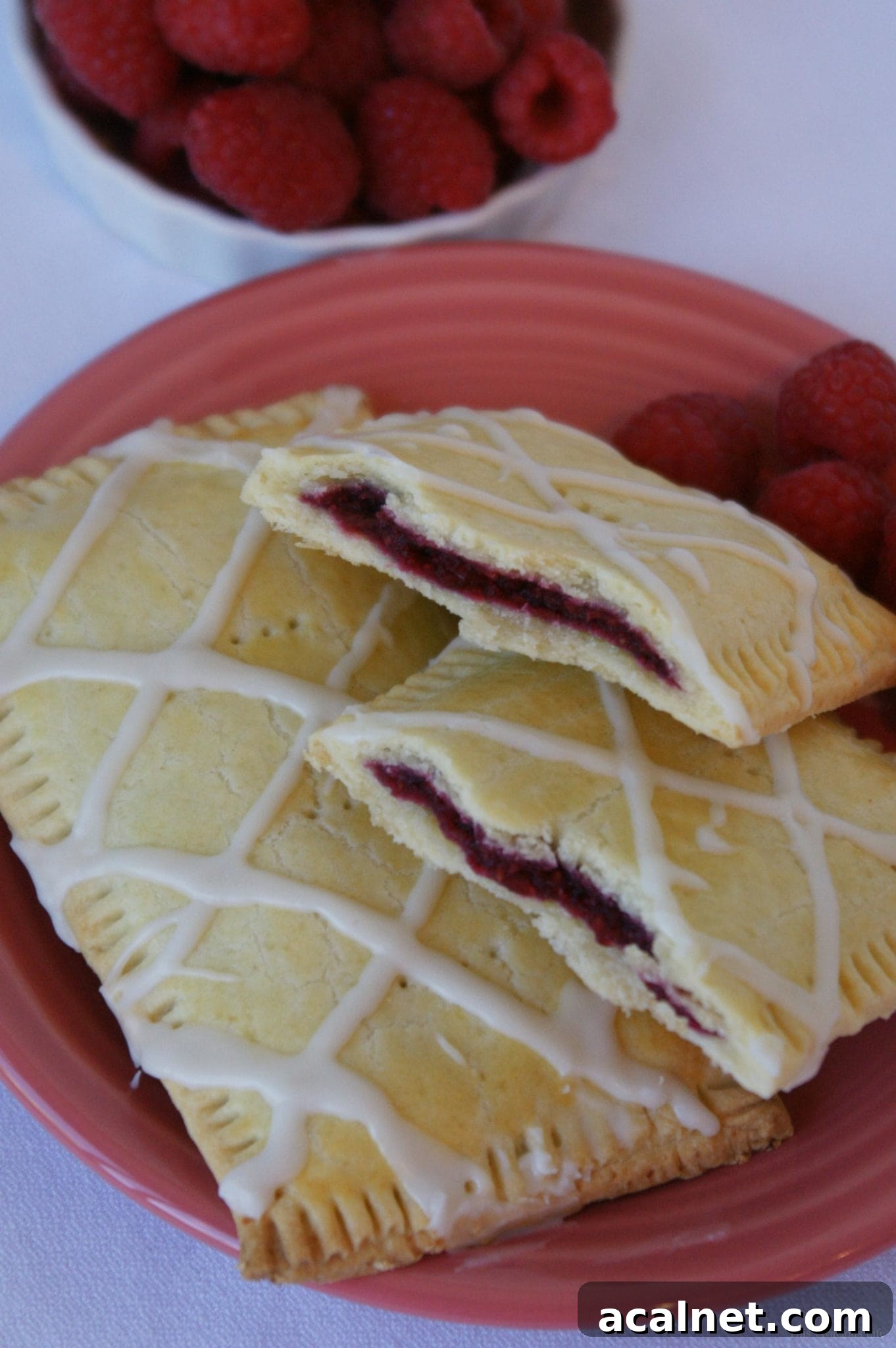 Gluten-Free Pop Tarts Gluten-free pop tarts on a red plate