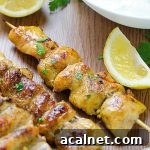 Greek Chicken Skewers with Homemade Tzatziki Sauce - Featured Image
