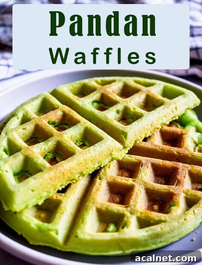 Pandan Waffles