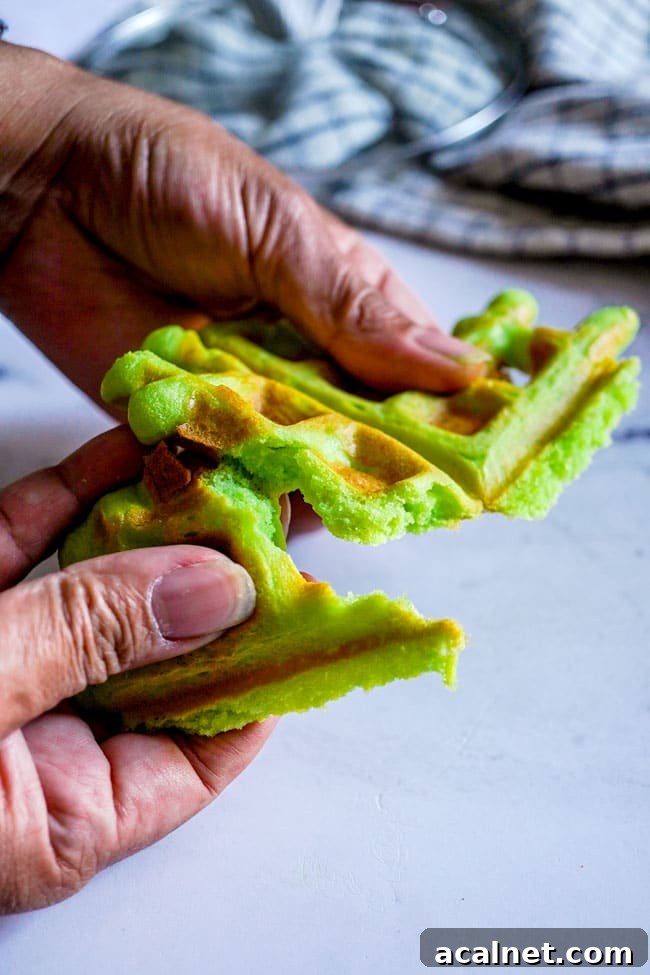 Pandan Waffles Recipe