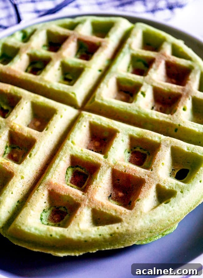 How to Make Pandan Waffles 