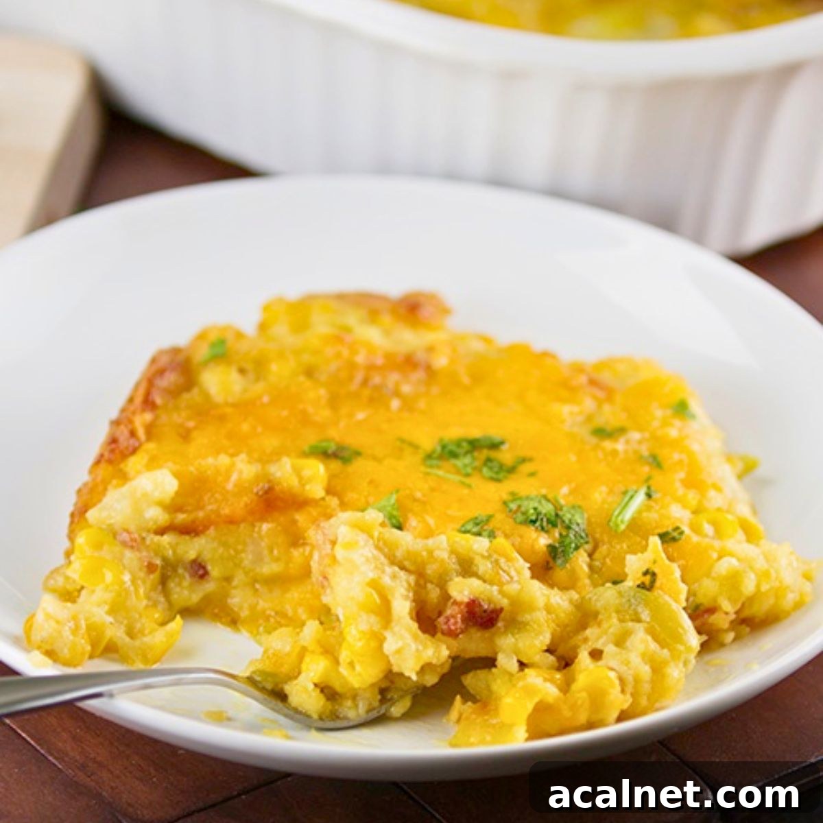 baked corn casserole for Thanksgiving