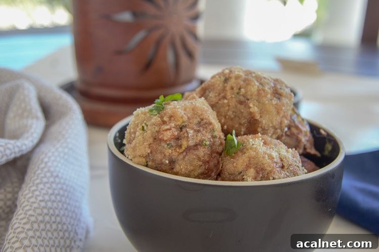 chicken zucchini balls