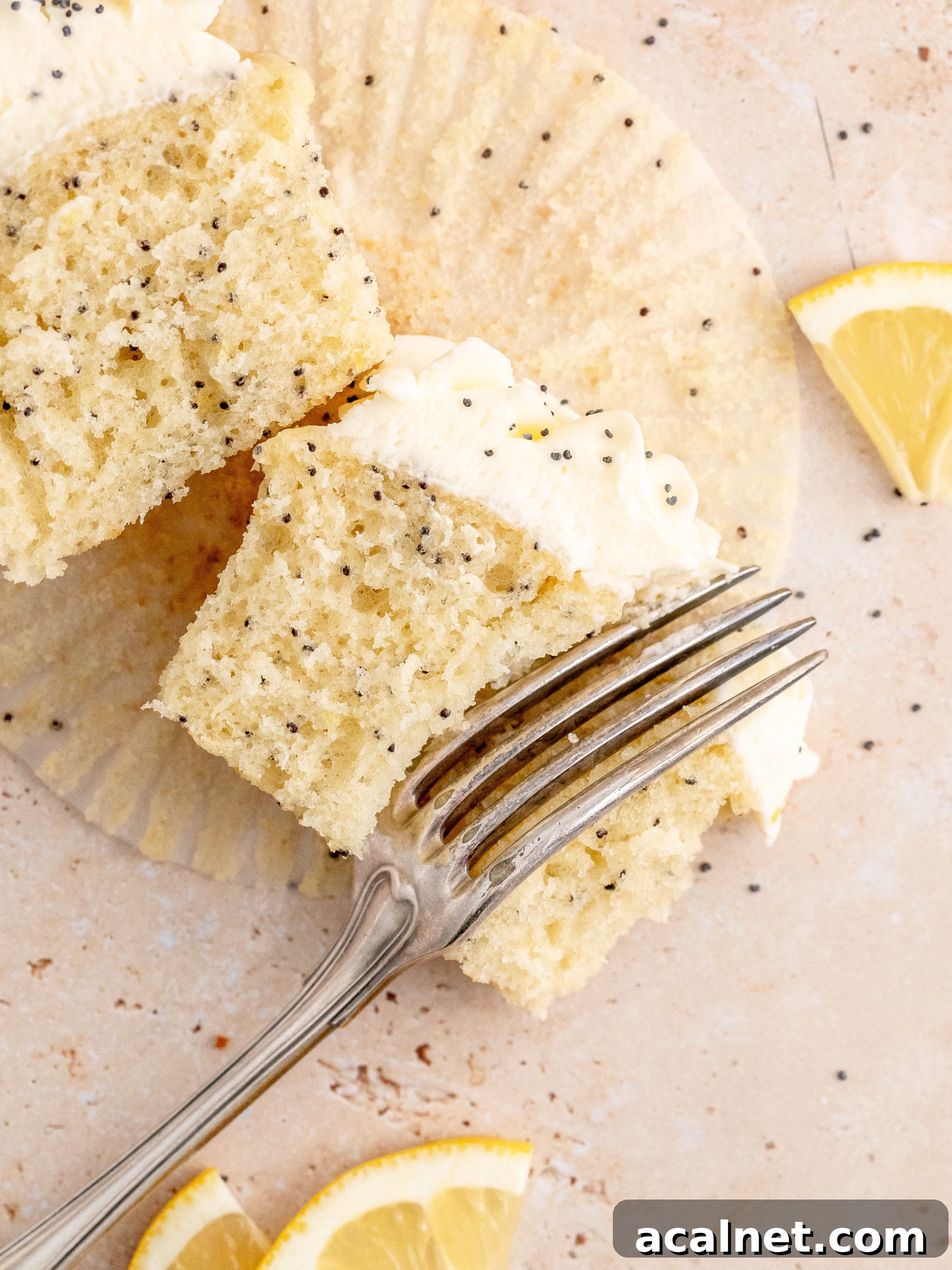 Zesty Lemon Poppy Seed Cupcakes with Citrus Glaze 6 Lemon Poppy Seed Cupcakes