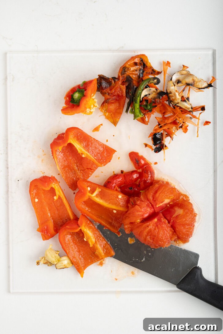 sliced vegetables on a cutting board