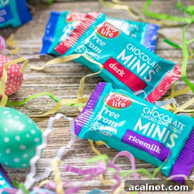 Easter goodie bags with treats