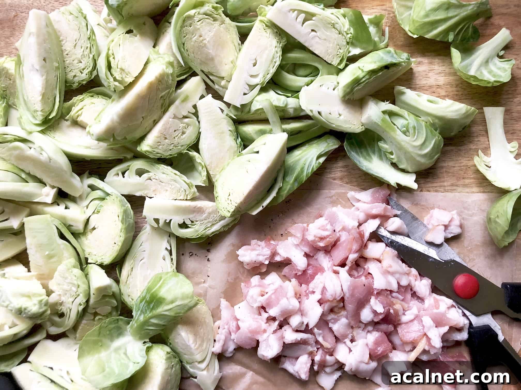 balsamic roasted brussels sprouts with bacon