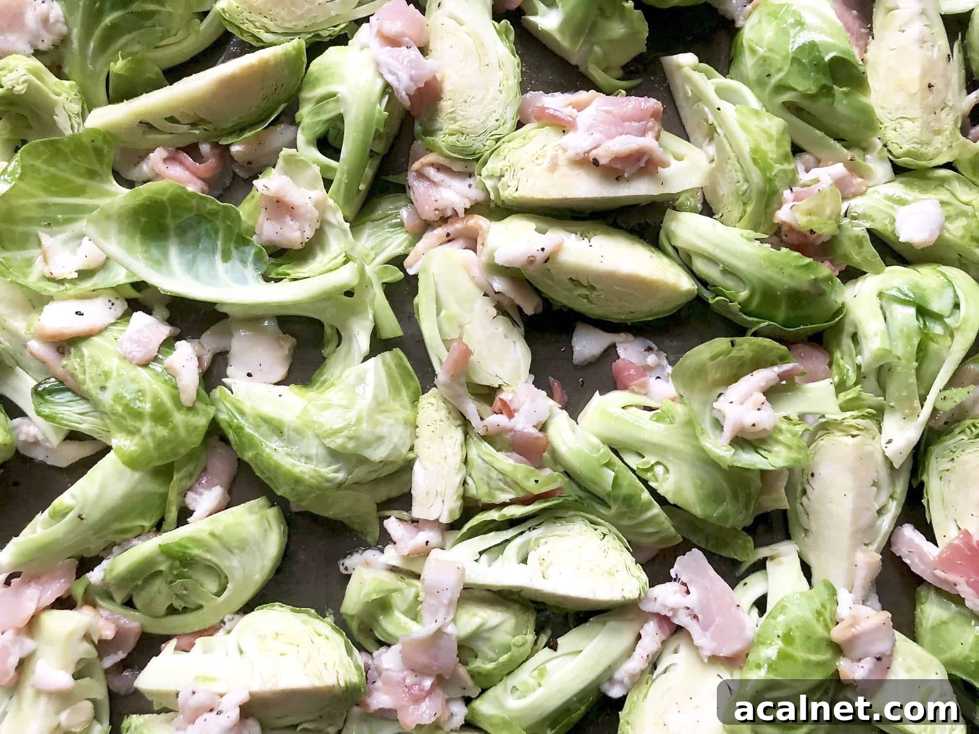 balsamic roasted brussels sprouts with bacon