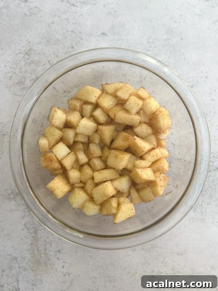 apples with cinnamon nd sugar.