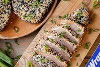 Grilled Tuna Steak with Sesame Crust