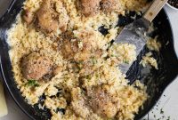 Cacio e Pepe Chicken with Creamy Parmesan Rice