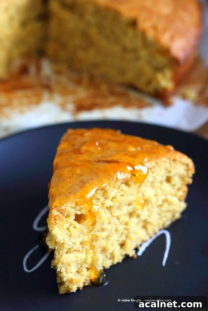 Vegan Orange Cake made in 1 Bowl and just 8 ingredients! Easy Moist Citrusy Vegan Cake. | VeganRicha.com
