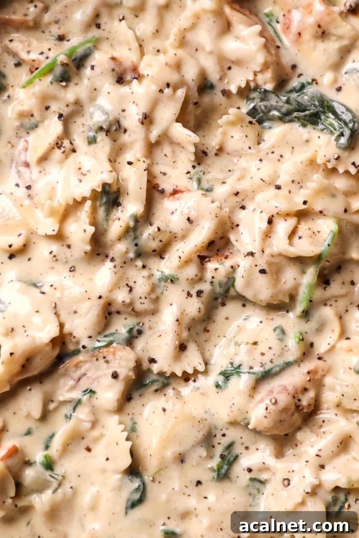 garlic parmesan pasta with chicken