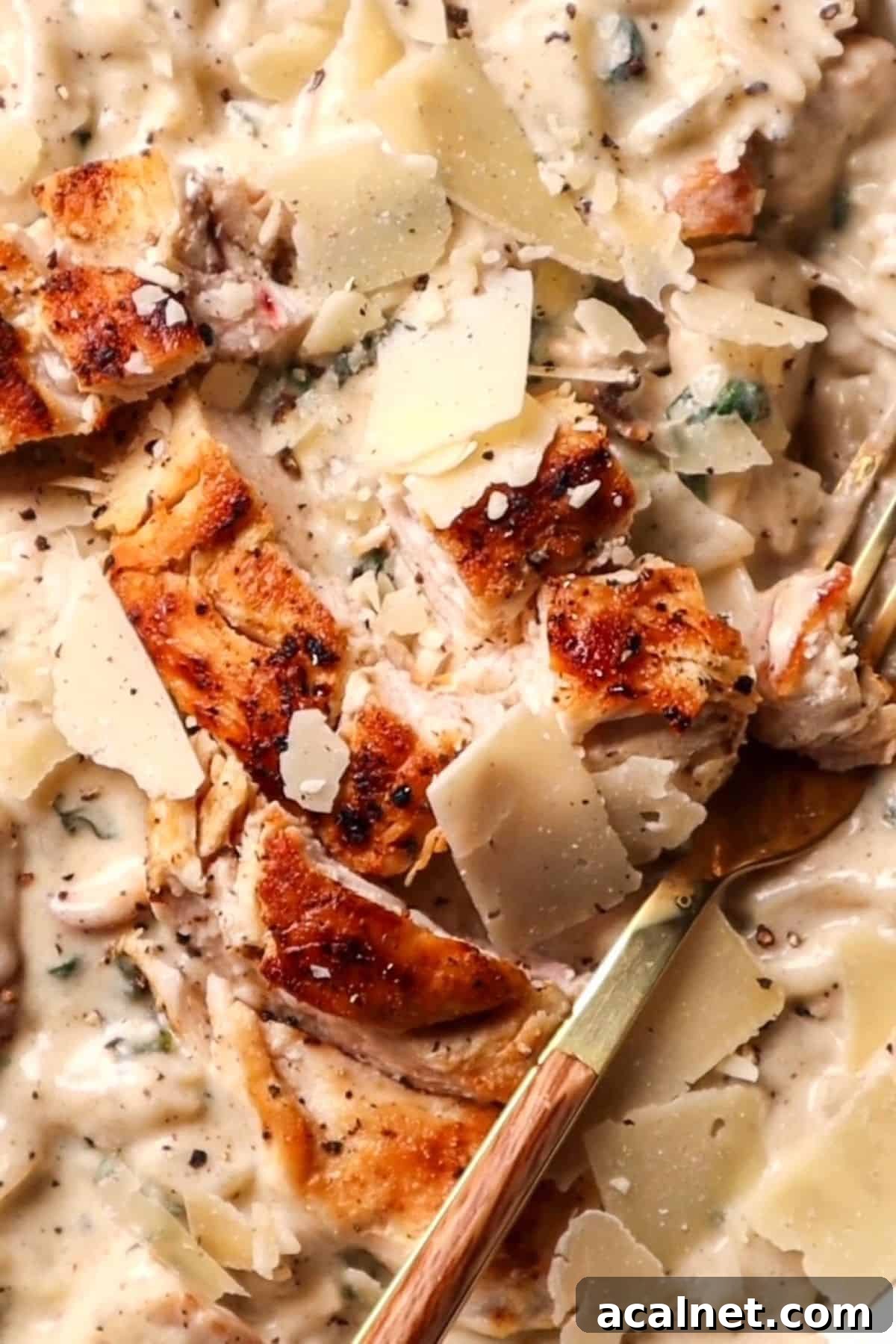 garlic parmesan chicken pasta