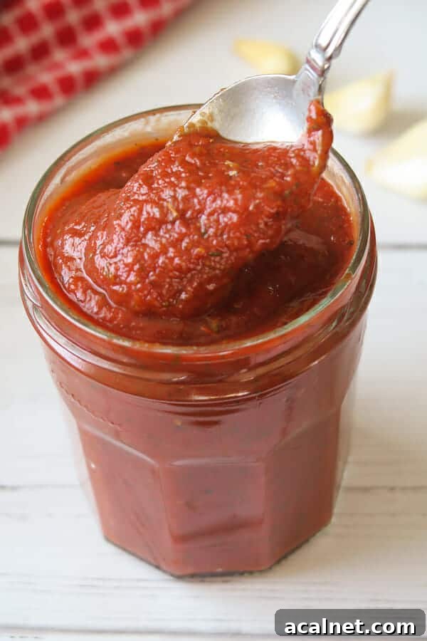 Easy & Thick Pizza Sauce {No-Cook Recipe}