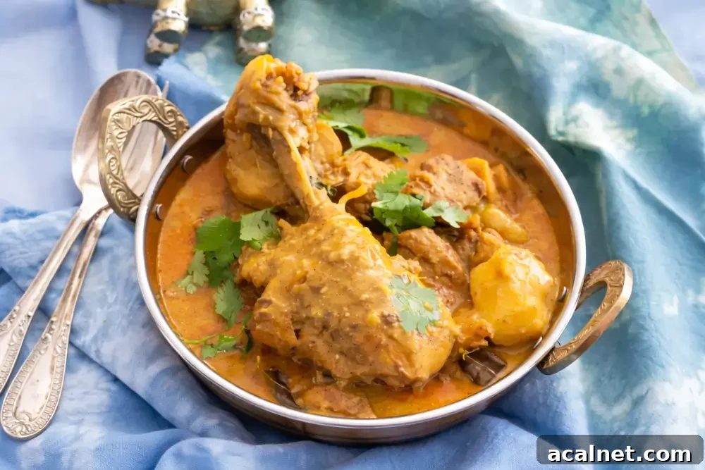 Low FODMAP Chicken Curry for Sensitive Stomachs 8 Creamy Low FODMAP Chicken Curry served with fresh herbs.