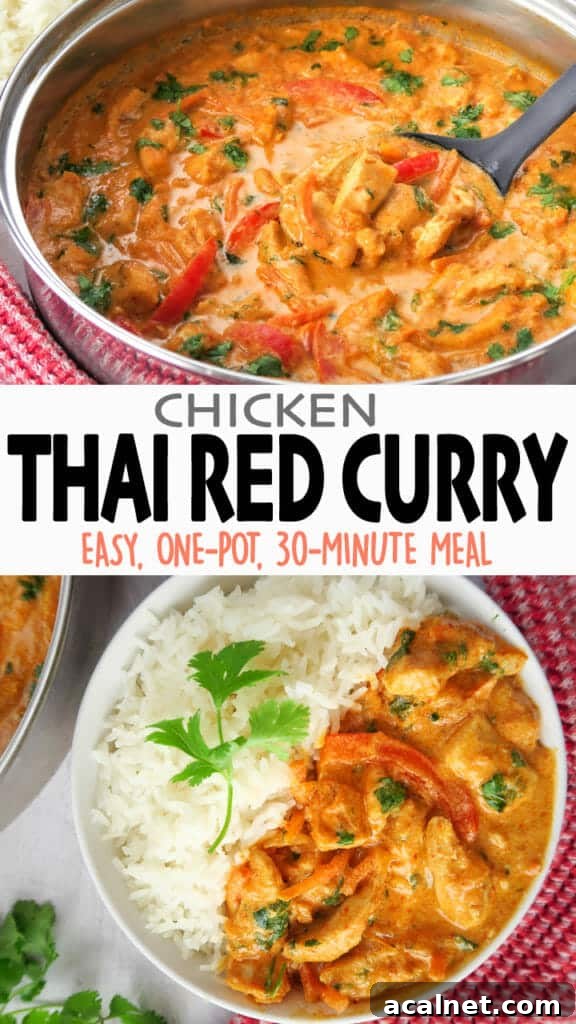 Easy Thai Red Curry Chicken {One Pot, 30 Minute Meal}