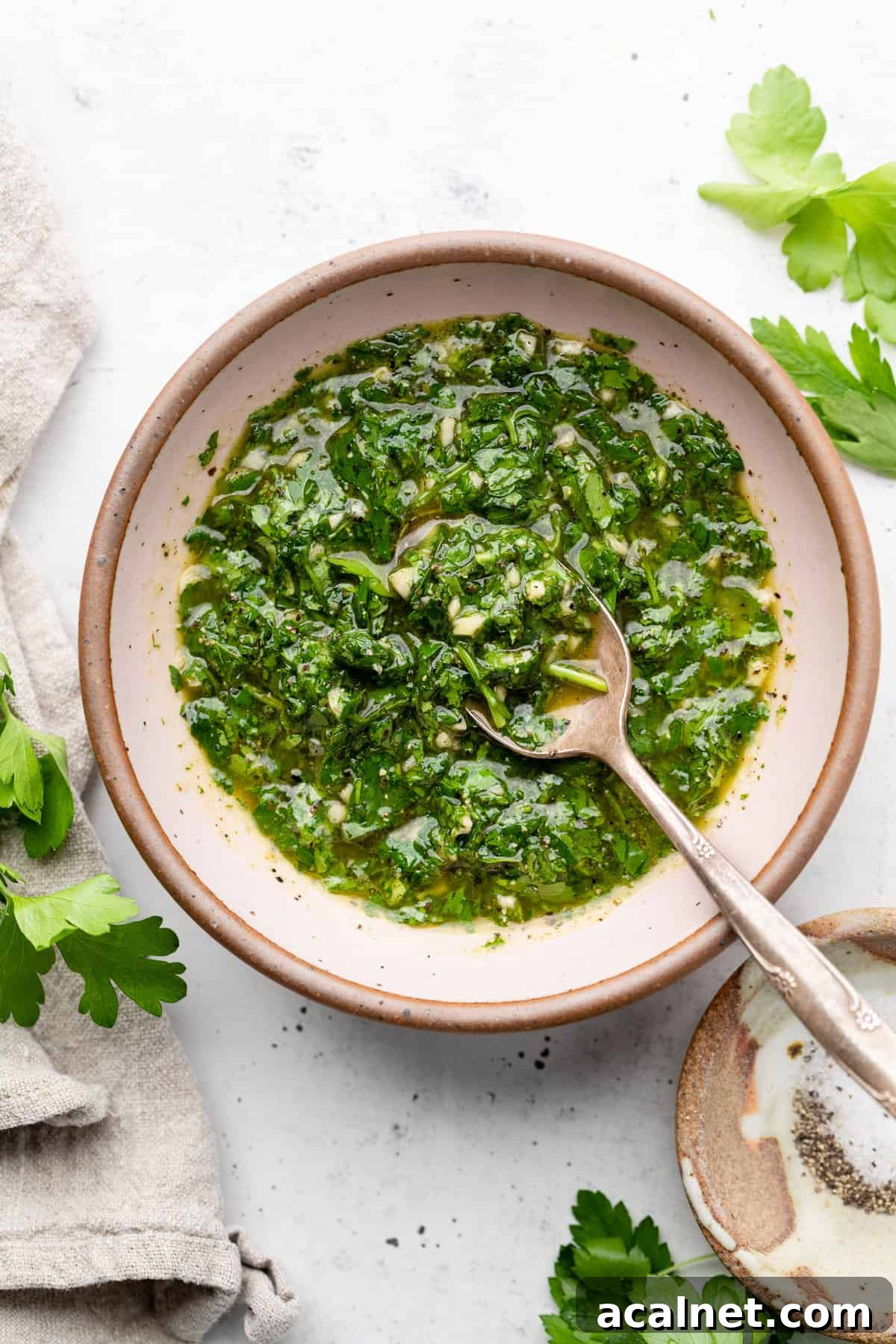 chimichurri in bowl