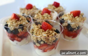 Parfait topped with granola