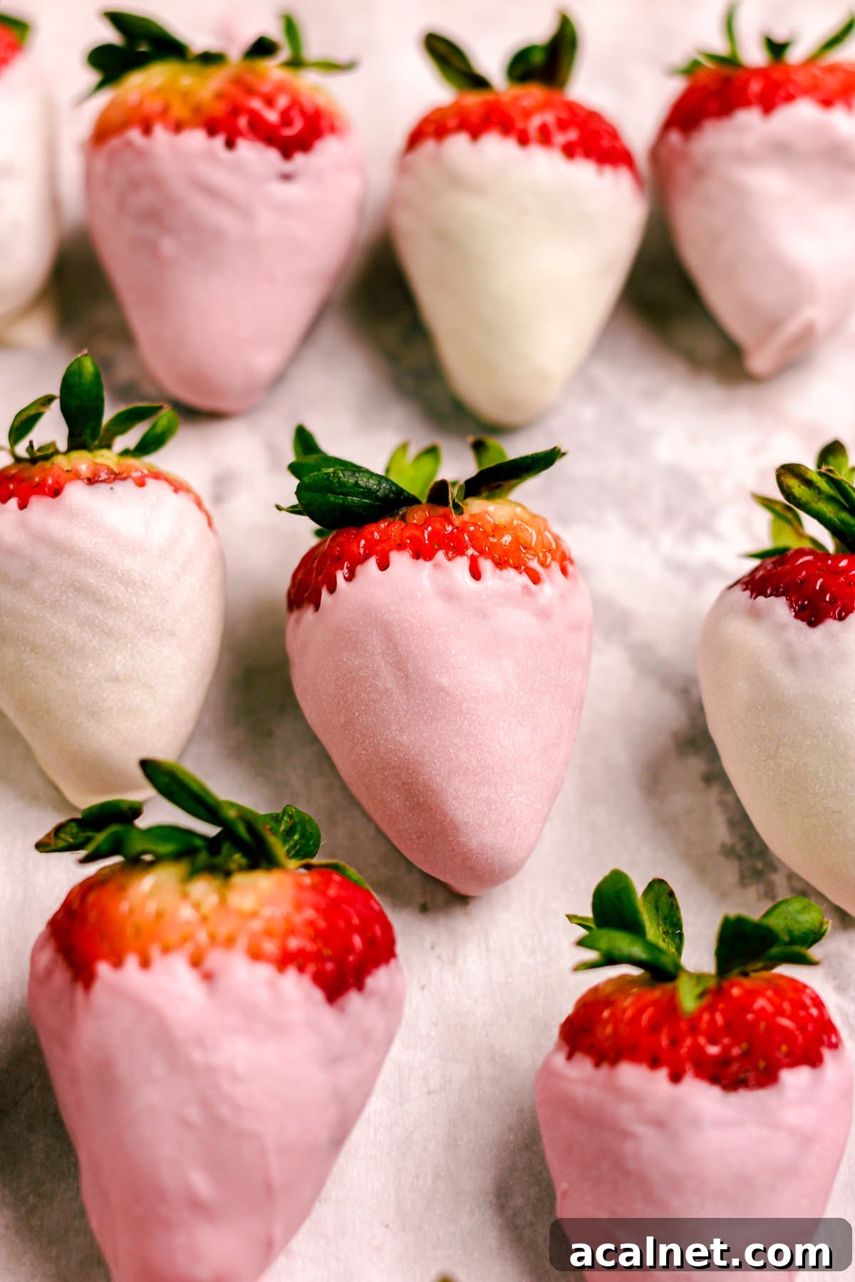 Assorted decorated strawberries
