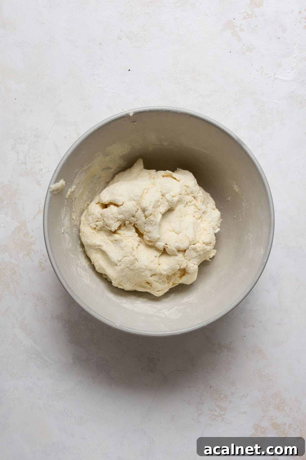 Homemade Greek Yogurt Pizza Dough: Soft, Quick Recipe 6 Greek Yogurt Pizza Dough ball in a mixing bowl after kneading.