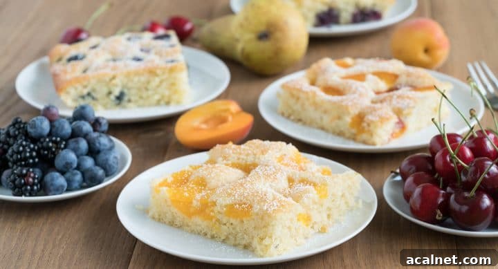Quick Summer Fruit Cake Recipe with Fresh Berries 5 Fruit Cake from the Baking Sheet