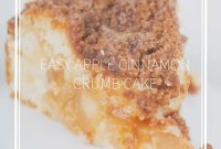 Apple Cinnamon Crumb Cake with Brown Sugar Streusel