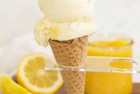 Lemon Ice Cream Swirled with Tangy Lemon Curd